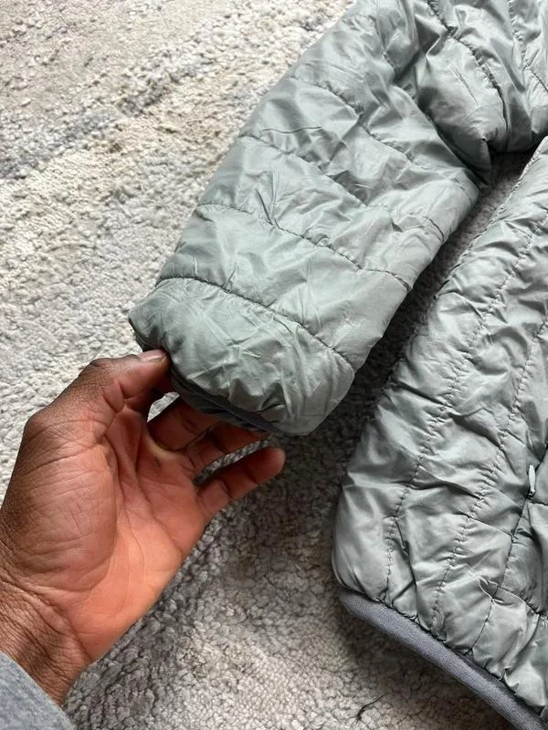 The North Face Men's Vintage Grey Puffer Zip Jacket Size L – photo 6